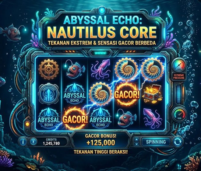 Abyssal Echo: Slot Laut Dalam dari Nautilus Core dengan Tekanan Ekstrem dan Sensasi Slot Gacor yang Berbeda